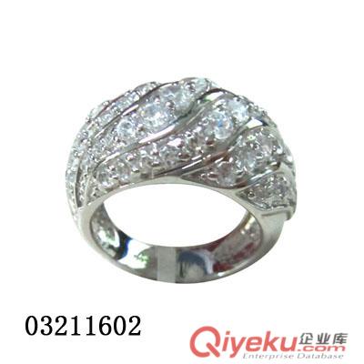 供應時尚歐美款戒指/銀飾品/925銀鑲鋯石戒指