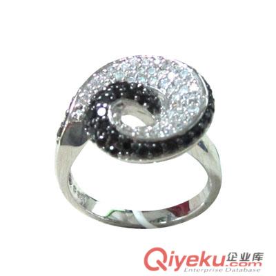 供應時尚歐美款戒指/銀飾品/925銀鑲鋯石戒指