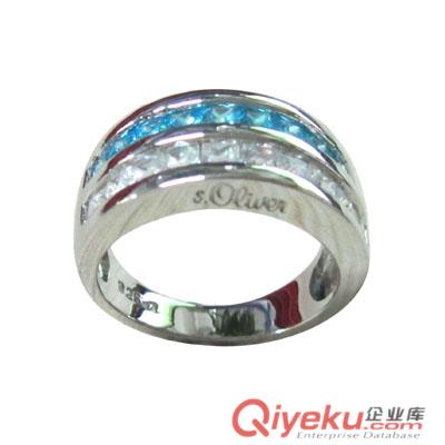 戒指/銀飾品/925銀鑲嵌鋯石戒指