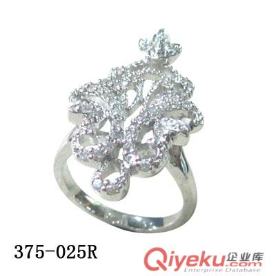 925銀粉晶戒指/銀戒指批發(fā)/白瑪瑙戒指歐美款