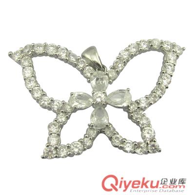 蝴蝶款銀吊墜/925銀動(dòng)物吊墜/925銀吊墜批發(fā)