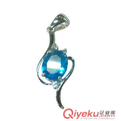 925銀藍玉髓吊墜/925銀首飾供應/純銀吊墜