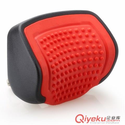  外黑內紅PU推拉式汽車頸枕帶