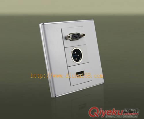 86型USB+VGA+耳塞插座，86型音頻+HDMI+卡農插座