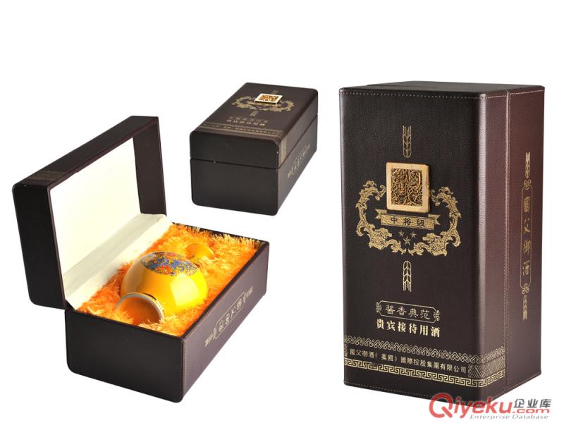 汾酒gd皮酒禮盒 gd白酒皮盒包裝 皮盒生產(chǎn)廠(chǎng)家 gd酒盒定做