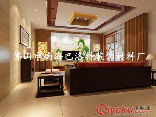 佛山防腐耐酸{zx1}款客廳電視背景墻_蓮