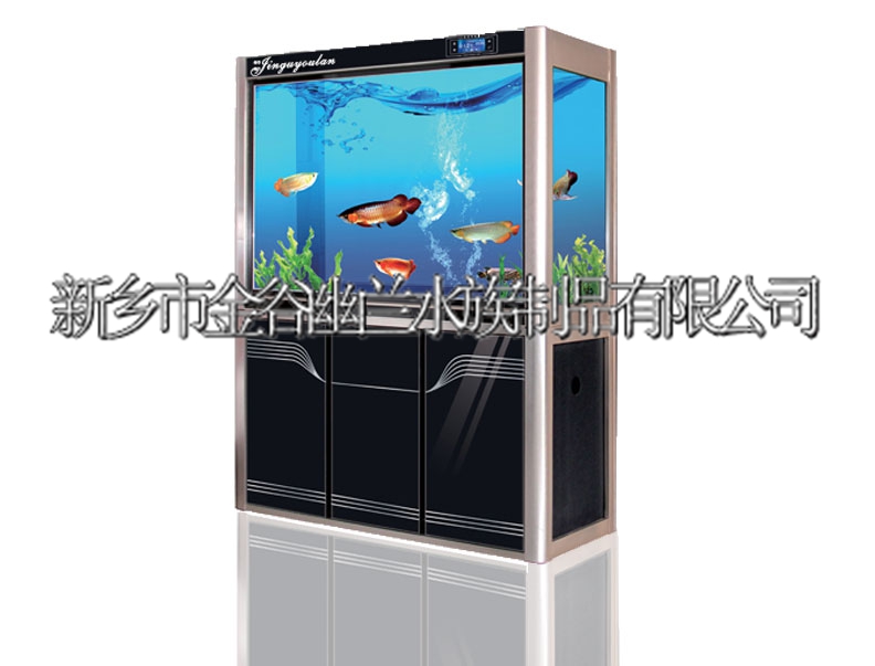 家庭魚缸布景 水晶玻璃魚缸 金谷幽蘭龍魚缸