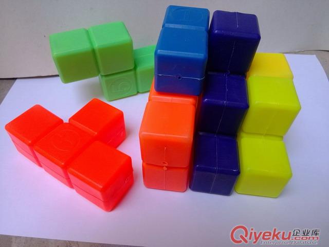 俄羅斯方塊立體拼圖積木吹頻塑料玩具可來(lái)圖來(lái)樣加工制作DIY