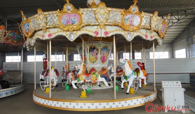 供應兒童豪華轉馬廠家 簡易轉馬圖片