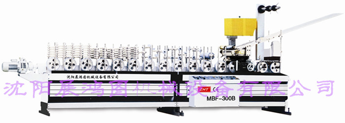 供應上海展鴻圖包覆機MBF-300B型熱膠實木單板包覆機線條覆膜機