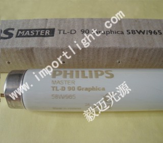 飛利浦高顯示性對(duì)色D50光源燈管TLD36W/950 Graphlca看色燈管D50