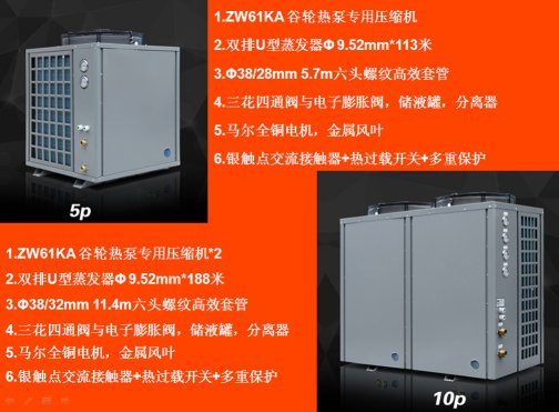 南通空氣能地暖空調(diào)一體機(jī),工廠宿舍空氣能熱水工程