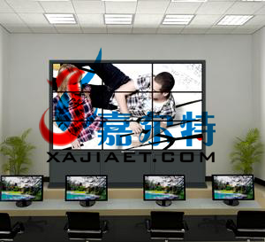 高清窄邊八屏拼接電視墻 嘉爾特廠家生產監控錄像設備