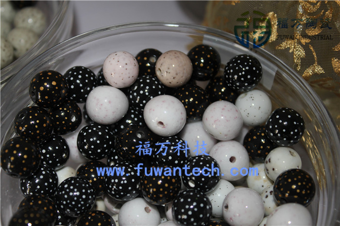 DIY串聯珠子 負離子遠紅外珠 批發能量陶瓷珠 體驗館贈品 可定制
