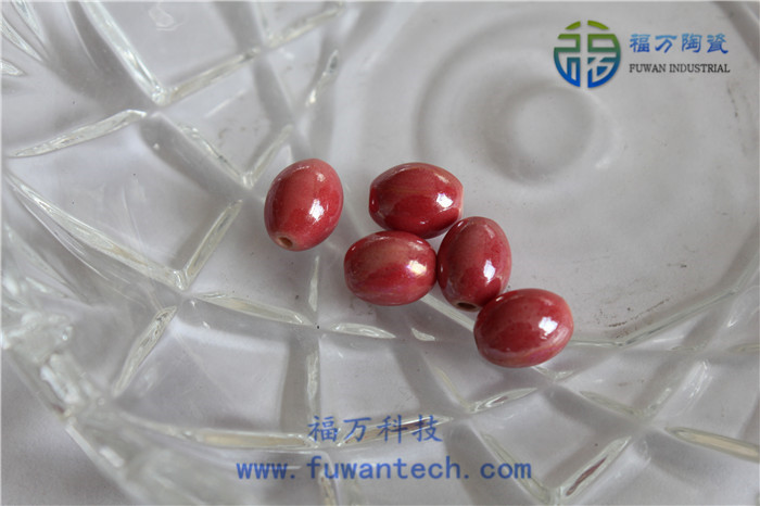 供應(yīng)福萬陶瓷珠 鍺珠赭石 高溫創(chuàng)意陶瓷珠