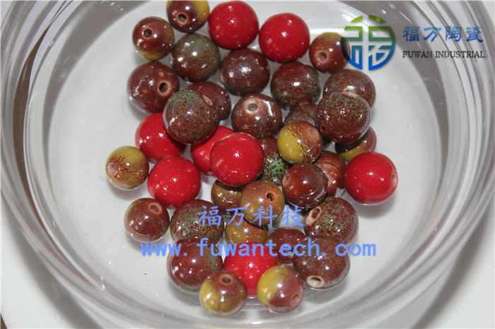 DIY珠子 福萬(wàn)陶瓷能量珠子 會(huì)銷(xiāo)禮品贈(zèng)品 廠家批發(fā)定制陶瓷珠