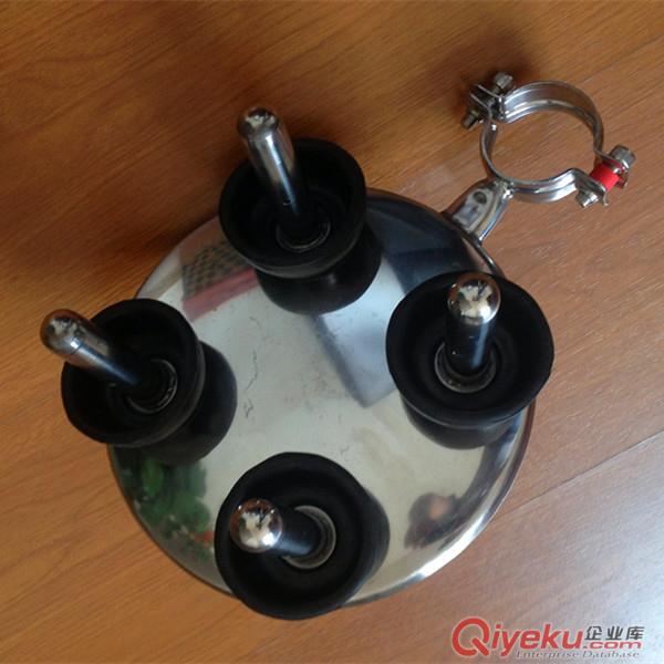 【廠家直銷】奶廳清洗設備，帶皮碗不銹鋼清洗頭清洗盤原始圖片3