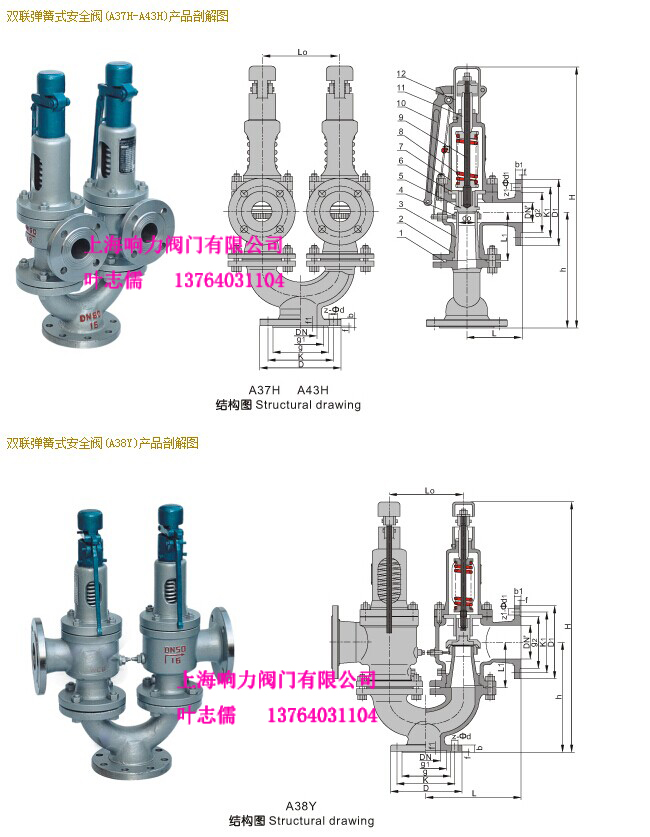 外螺紋青銅直角液體安全閥CB907-1994原始圖片3