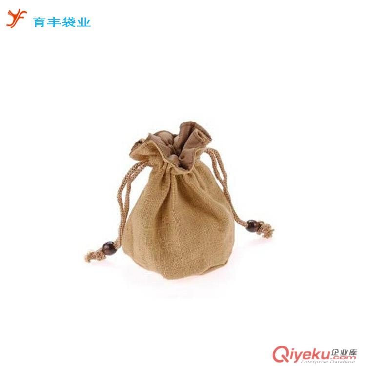 廠家供應麻布袋 束口黃麻布袋 拉繩大米包裝麻布袋