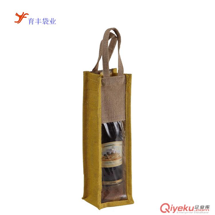 廠家供應束口麻布袋 手提黃麻布袋 gd飾品包裝麻布袋