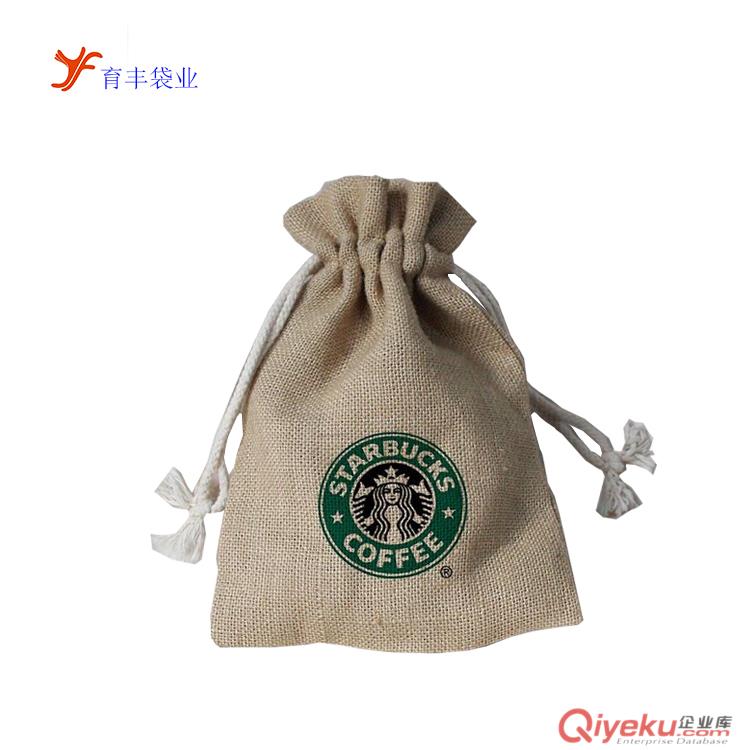 廠家供應束口麻布袋 手提黃麻布袋 gd飾品包裝麻布袋