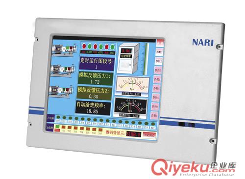 前面板開機鍵嵌入式黑色銀色拉絲鋁19寸雙核工業(yè)觸摸一體機