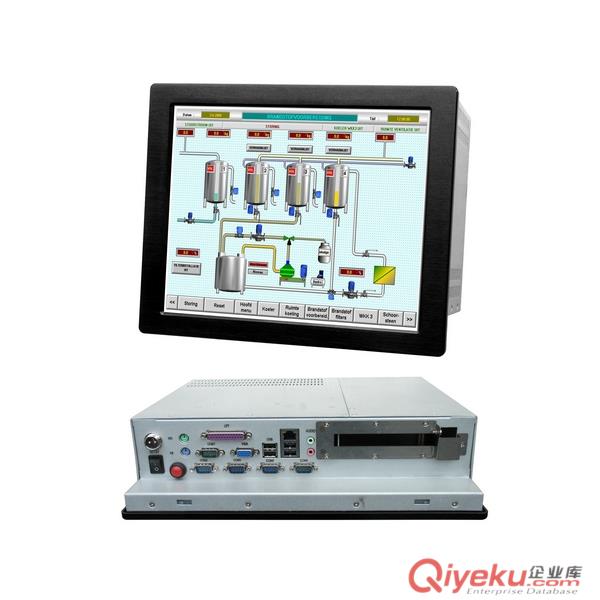 無風扇超輕嵌入式800X600,1024X768高分辨率10.4寸工業觸摸一體機原始圖片3