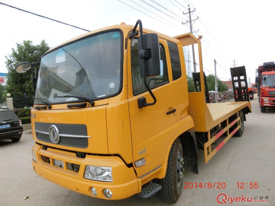 東風(fēng)天錦挖機(jī)平板運(yùn)輸車-工廠直銷：13872888116