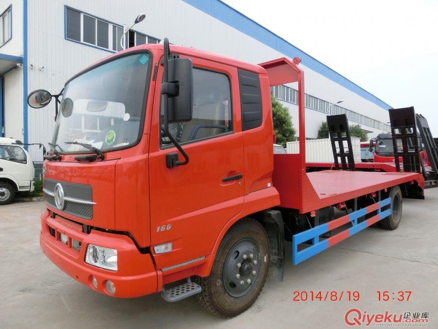 東風(fēng)天錦挖機(jī)平板運(yùn)輸車-工廠直銷：13872888116