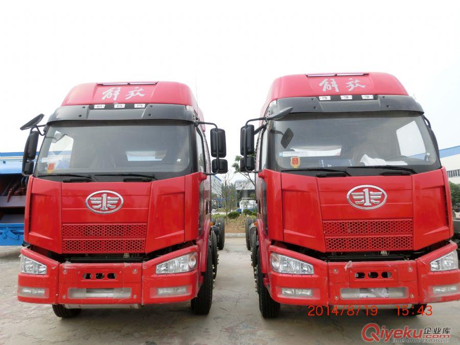 解放J6前四后八挖機平板運輸車-13872888116 原始圖片3
