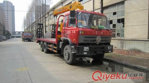 東風(fēng)后雙橋平板帶吊型隨車吊-13872888116 