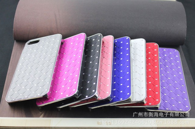 廠家熱銷 蘋果5g手機外 殼 批發(fā)iphone5s閃鉆電鍍滿天星手機外殼原始圖片2