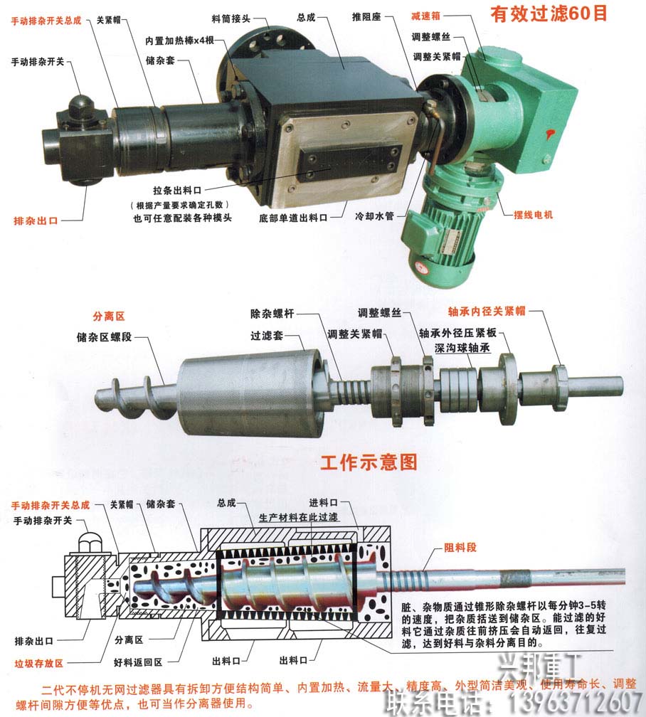 新型自动排杂不停机过滤器