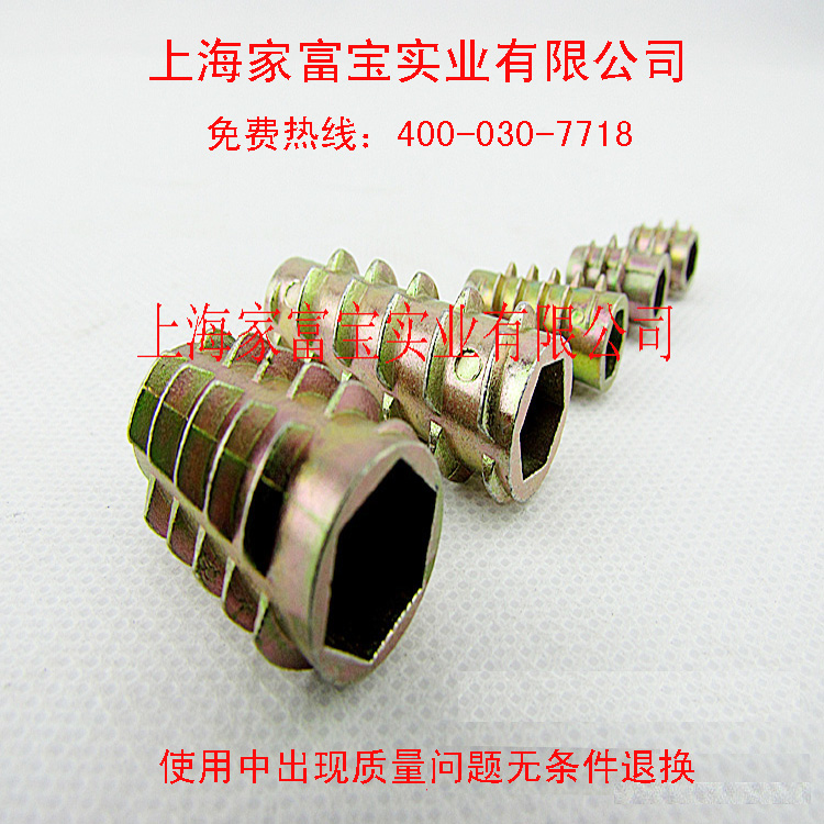 鋅合金內六角無介內外牙螺母T型家具螺絲預埋件連接件M10M4M5M8M6原始圖片3