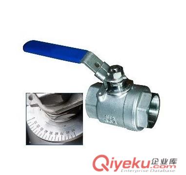 不銹鋼絲口帶刻度盤球閥Q11F-16P