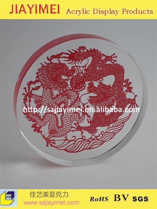 亞壓克力紙鎮(zhèn)，有機(jī)玻璃無(wú)縫熱壓，壓克力剪紙熱壓原始圖片3