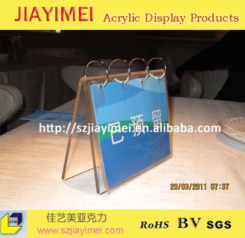 有機(jī)玻璃臺歷，亞克力臺歷架，壓克力臺歷原始圖片2