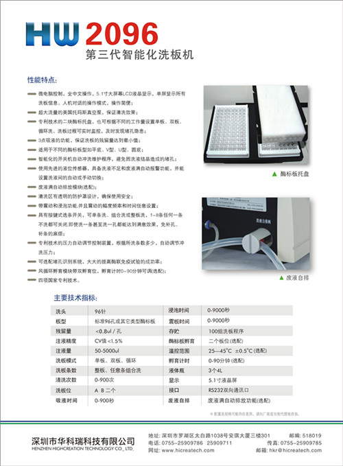 智能化酶標(biāo)洗板機HW2096原始圖片2