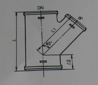 W1型45Y三通,云南鑄鐵排水管