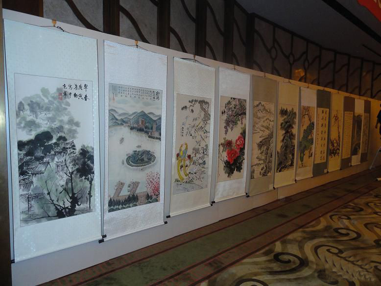 無縫展板租賃 北京無縫展板 掛畫展板 書畫專用展板原始圖片2
