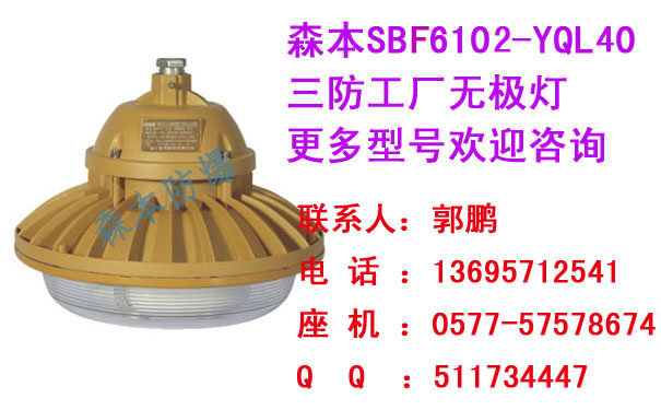 浙江森本SBF6102三防工廠燈車間燈防腐工廠燈三防路燈