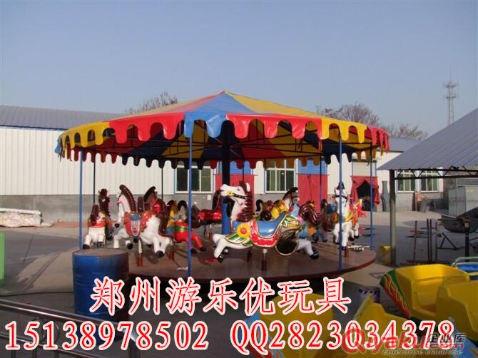 兒童轉(zhuǎn)馬游樂(lè)場(chǎng)8/10/12/16座簡(jiǎn)易兒童大型轉(zhuǎn)馬 原始圖片2