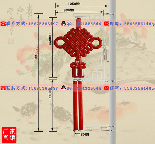 科海光電-LED中國結-2.3米雙耳-亞克力材質-外殼不掉色-LED中國結廠家