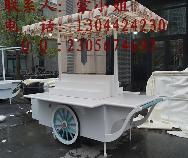 木制便當車湖北流動售貨車原始圖片2