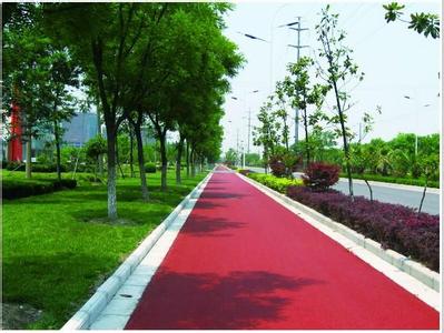 錦州市彩色瀝青掀起園林建設新浪潮