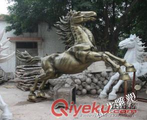動(dòng)態(tài)馬動(dòng)物雕塑 玻璃鋼樹脂鑄銅擺件藝術(shù)品原始圖片2