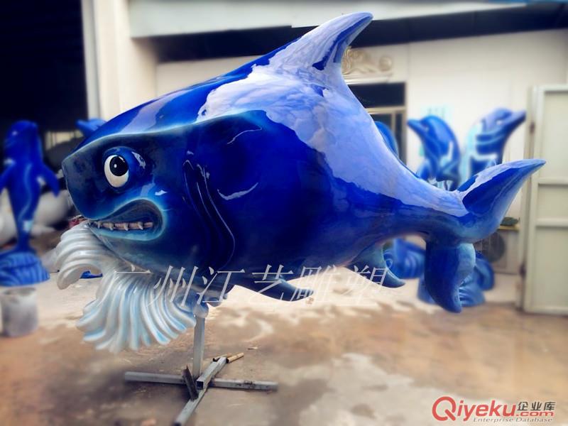 廣州雕塑工藝品廠/玻璃鋼鯊魚原始圖片2