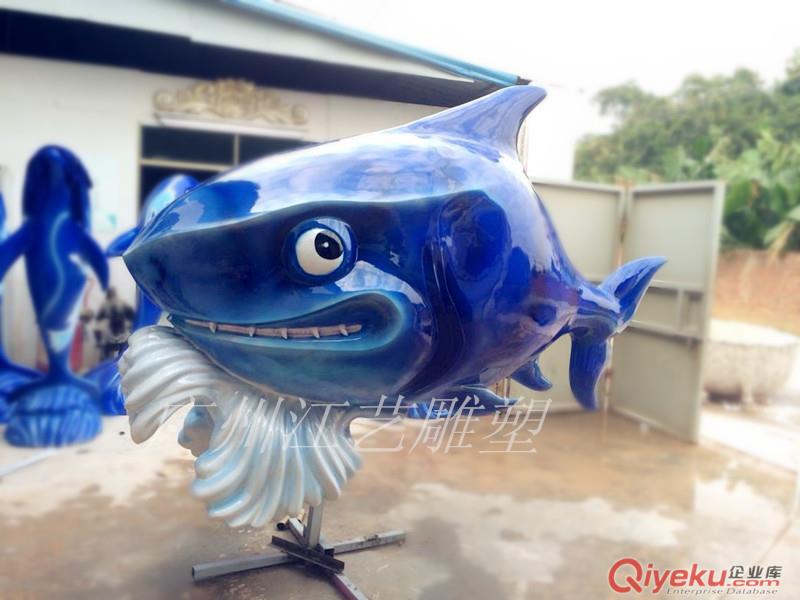 廣州雕塑工藝品廠/玻璃鋼鯊魚原始圖片3