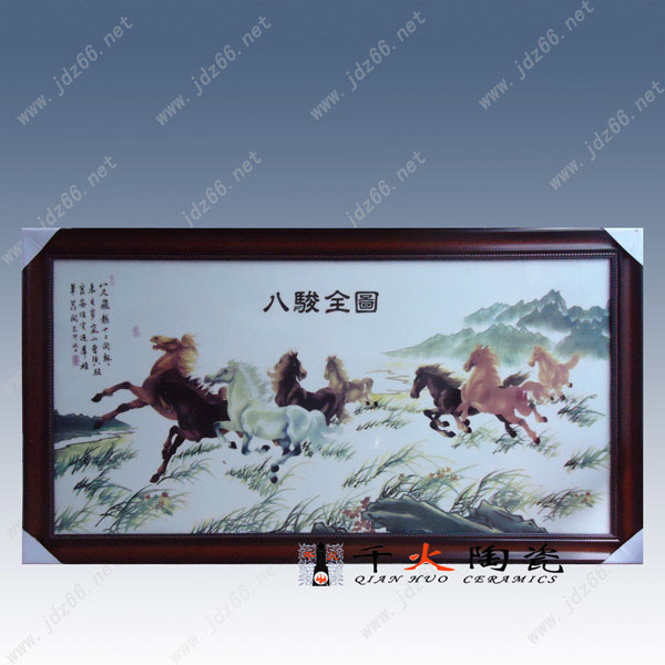 供應瓷板畫 瓷板畫定做 景德鎮手繪瓷板畫