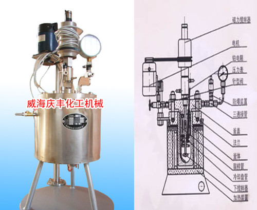 供应威海庆丰不锈钢磁力反应釜